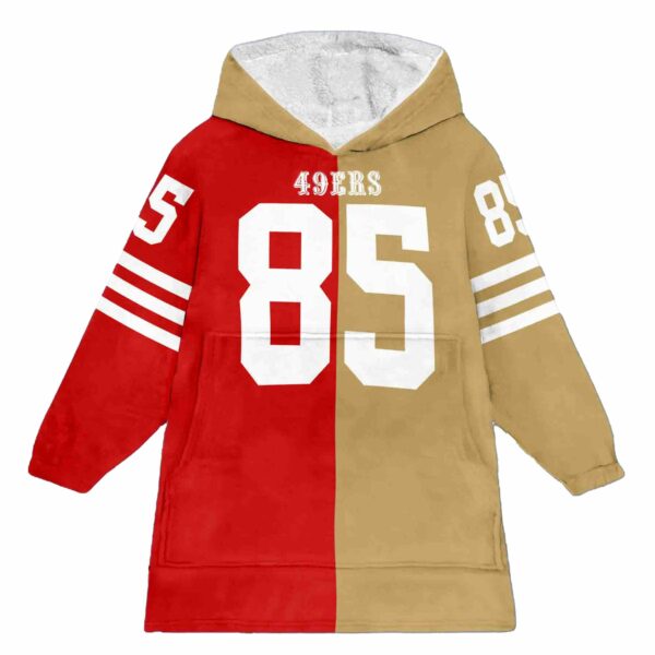 49ers Kitile 85 Football Unisex Blanket Hoodie