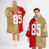 49ers Kitile 85 Football Unisex Blanket Hoodie