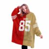 49ers Kitile 85 Football Unisex Blanket Hoodie