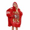 49r They Not Like Us Kittle 85 Football Unisex Blanket Hoodie