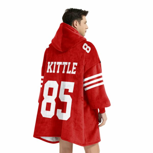 49r They Not Like Us Kittle 85 Football Unisex Blanket Hoodie