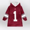 Alabama 1 Football Unisex Blanket Hoodie 1