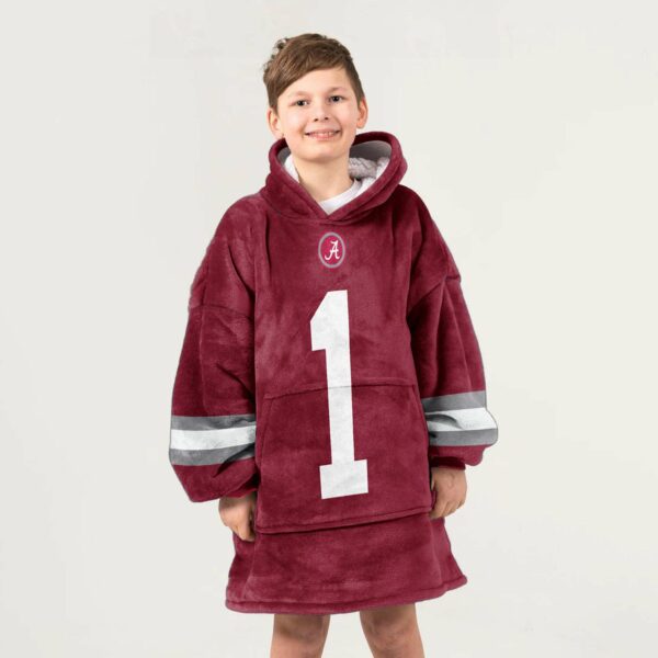 Alabama 1 Football Unisex Blanket Hoodie 2