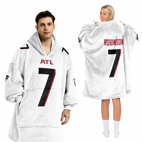 Atl Robinson 7 Football Unisex Blanket Hoodie