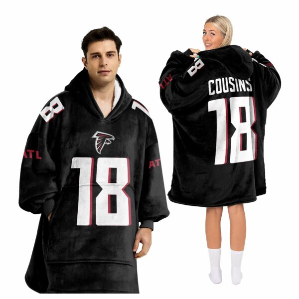 Atlanta Cousins 18 Football Unisex Blanket Hoodie 2