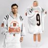 Bengals 9 Football Unisex Blanket Hoodie