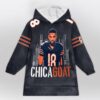 Bears Chicagoat Williams 18 Football Unisex Blanket Hoodie 1