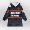 Bears Monsters Of The Midway Football Unisex Blanket Hoodie 1