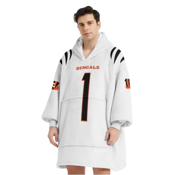 Bengals Football Chase 1 Unisex Blanket Hoodie 5