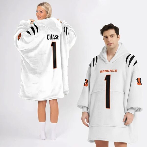 Bengals Football Chase 1 Unisex Blanket Hoodie