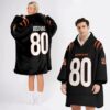 Bengals Football Iosivas 80 Unisex Blanket Hoodie