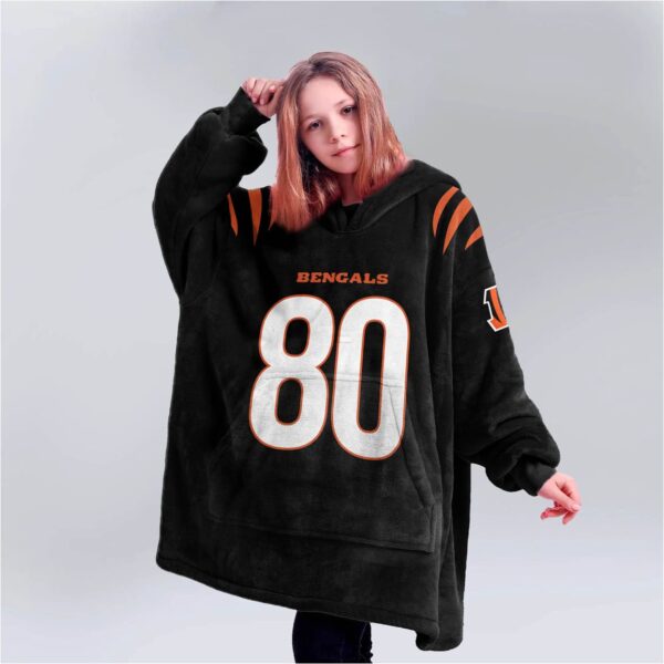 Bengals Football Iosivas 80 Unisex Blanket Hoodie 2