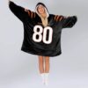 Bengals Football Iosivas 80 Unisex Blanket Hoodie 4