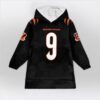 Bengals Football Joe Burrow 9 Unisex Blanket Hoodie 1