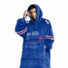 Bills Allen 17 Football Unisex Blanket Hoodie