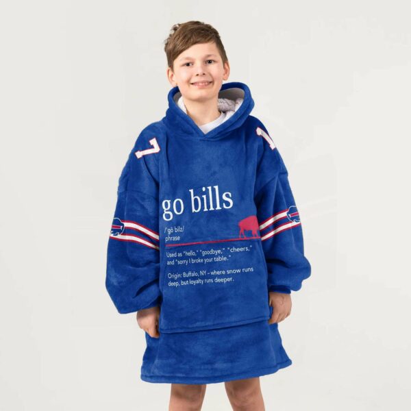 Bills Allen 17 Football Unisex Blanket Hoodie