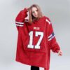 Bills Allen Football Unisex Blanket Hoodie 2