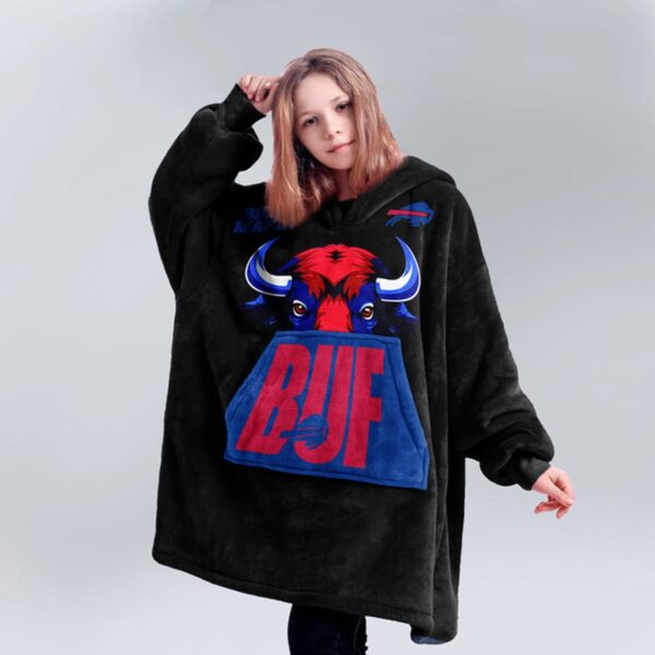 Bills Mafia Football Unisex Blanket Hoodie 3