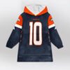 Broncos 10 Nix Football Blanket Hoodie