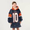 Broncos 10 Nix Football Blanket Hoodie