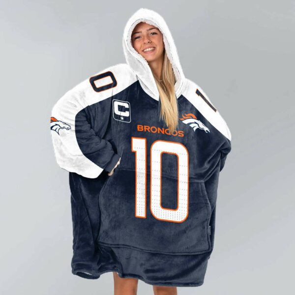 Broncos 10 Nix Football Unisex Blanket Hoodie