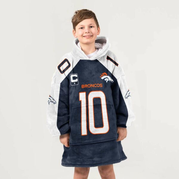 Broncos 10 Nix Football Unisex Blanket Hoodie