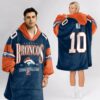 Broncos Football Unisex Blanket Hoodie