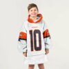 Broncos Nix 10 Football Blanket Hoodie