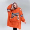 Broncos Nix 10 Football Unisex Blanket Hoodie