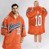 Broncos Nix 10 Football Unisex Blanket Hoodie