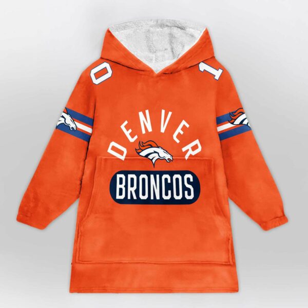 Broncos Nix Football Unisex Blanket Hoodie 1