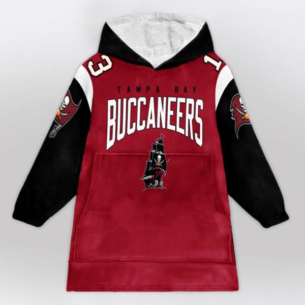 Buccaneers 13 Evans Football Blanket Hoodie 1