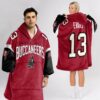 Buccaneers 13 Evans Football Blanket Hoodie 2