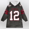 Buccaneers Brady 12 Football Blanket Hoodie