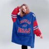 Buffalo Football 17 Unisex Blanket Hoodie 2