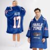 Buffalo Table Time Football Unisex Blanket Hoodie 2