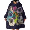 Bull Dog Blanket Hoodie