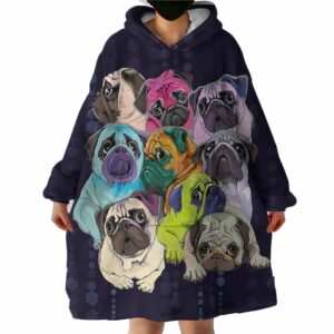 Bull Dog Blanket Hoodie