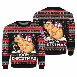 Capybara Capy Christmas Ugly Christmas Sweater