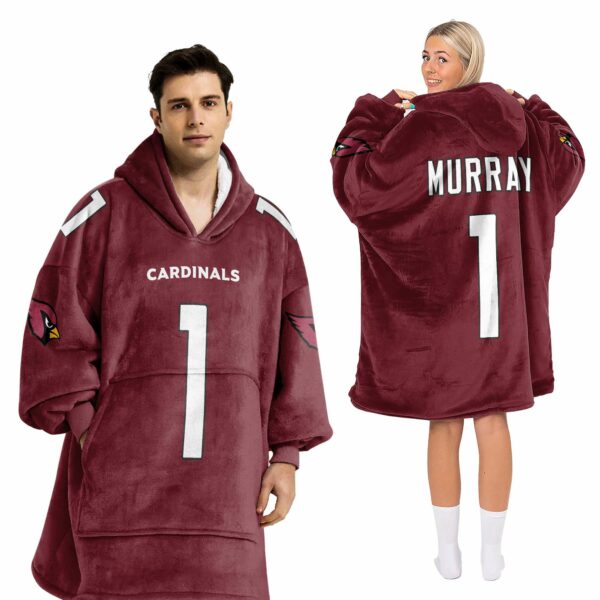 Cardinals Murray 1 Football Unisex Blanket Hoodie