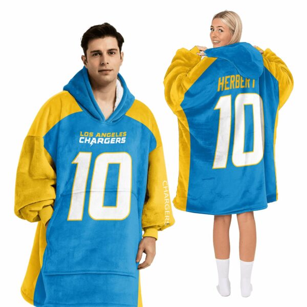 Chargers Football Unisex Blanket Hoodie