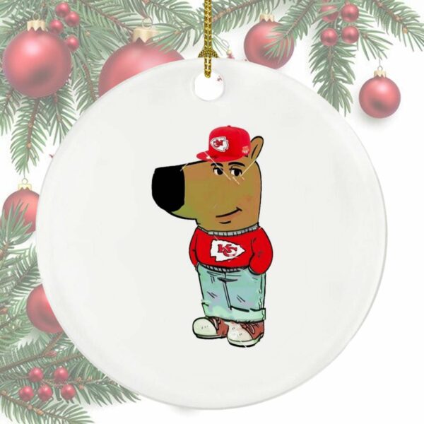 Chiefs Chill Guy Meme Ornament