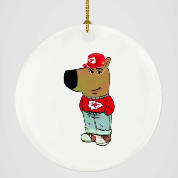 Chiefs Chill Guy Meme Ornament