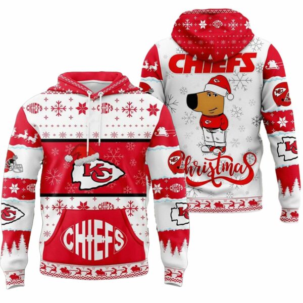 Chiefs Chill Guy Merry Christmas Hoodie