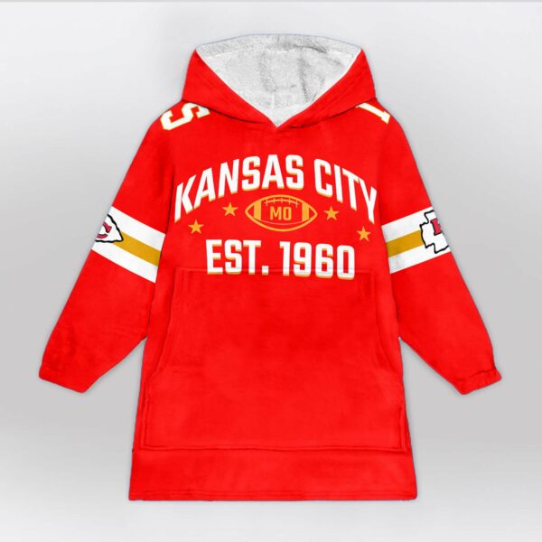 Chiefs Est 1960 Football Unisex Blanket Hoodie 1