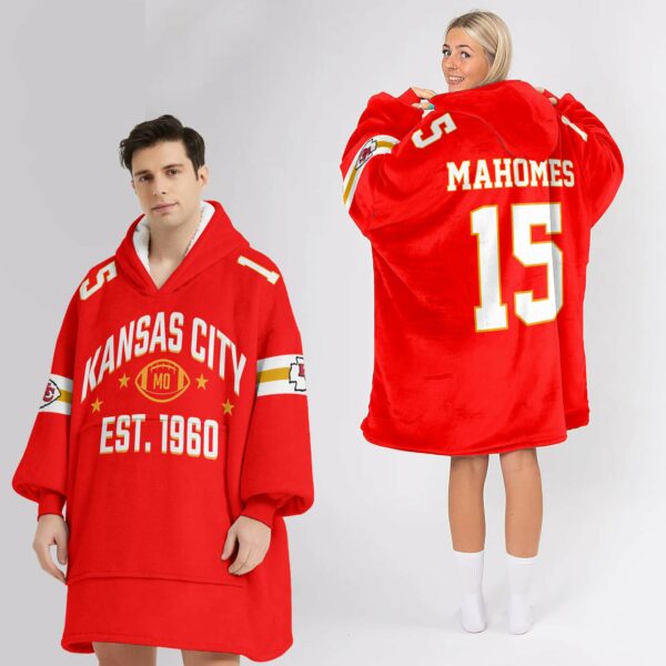 Chiefs Est 1960 Football Unisex Blanket Hoodie 2