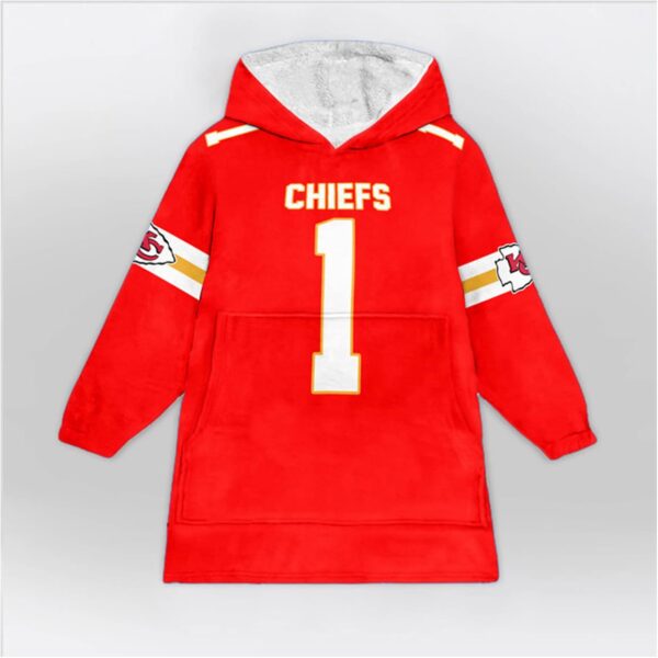 Chiefs Football 1 Unisex Blanket Hoodie 1