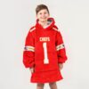 Chiefs Football 1 Unisex Blanket Hoodie 3