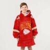 Chiefs Kelce 87 Football Unisex Blanket Hoodie 2