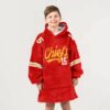 Chiefs Mahomes 15 Football Unisex Blanket Hoodie